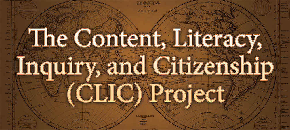 The Content, Literacy, and Citizenship (CLIC) Project logo